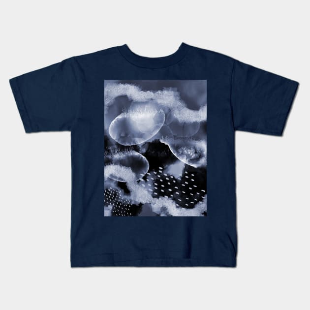 Blue Evolving Ocean Kids T-Shirt by UrbanEpiphany